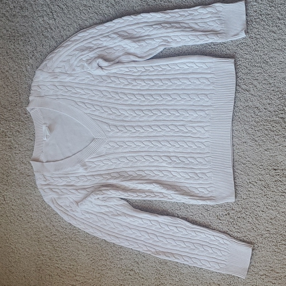 Cream Cable Knit Sweater